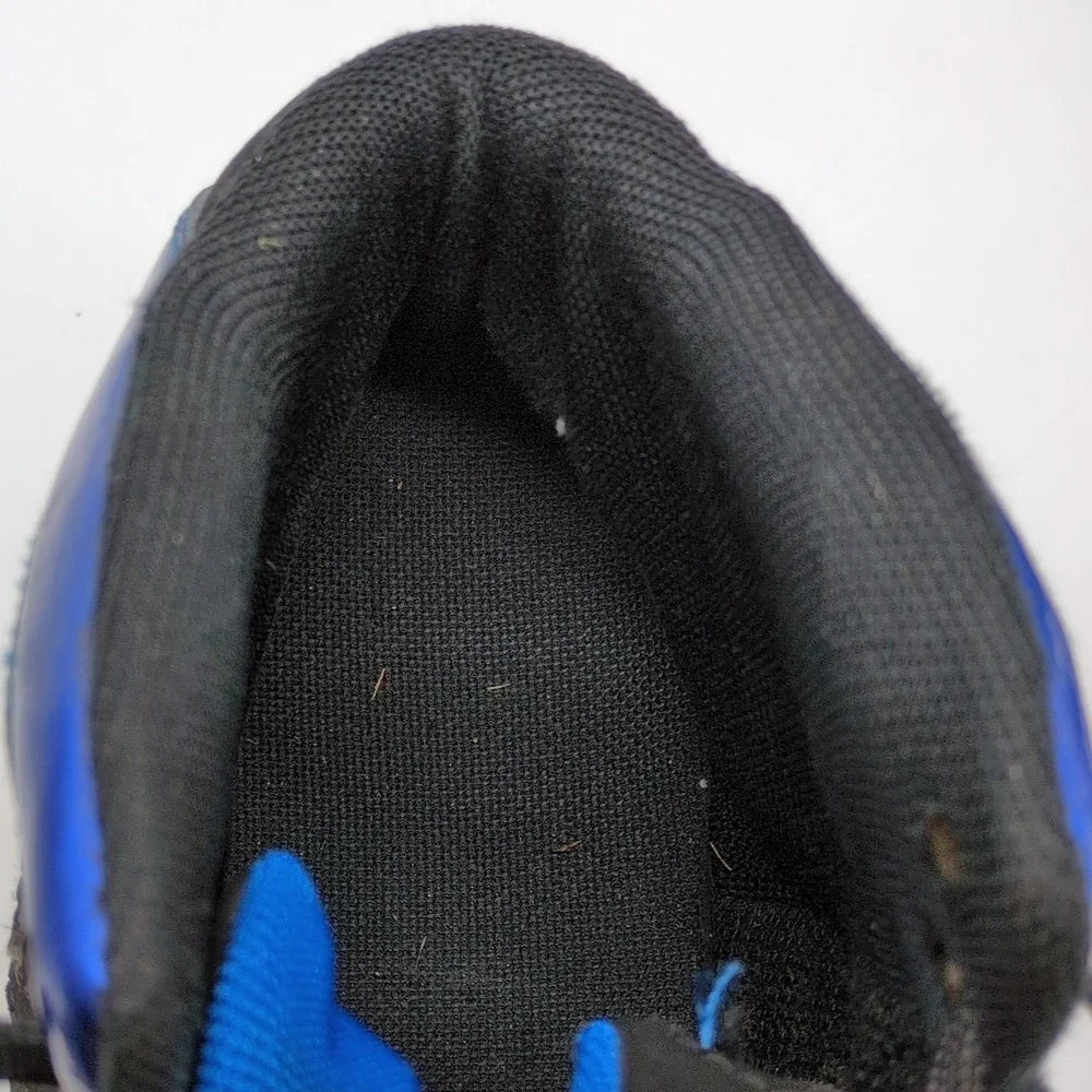 Under Armour Shoes Mens Hammer Black Blue 7 Football Cleats Mid Top 1258031-041